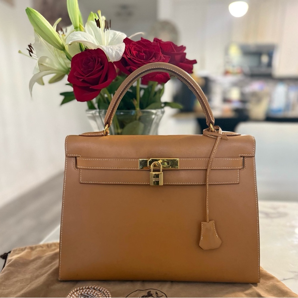 Hermes Kelly 32 Gold Box Gold HDW